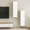 TV Cabinets 2 pcs White and Sonoma Oak 12"x11.8"x43.3" Engineered Wood