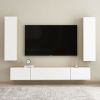TV Cabinets 2 pcs White and Sonoma Oak 12"x11.8"x43.3" Engineered Wood