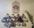 Welcome Sign, "Baskets" Porch Decor, Resin Slate Plaque, Ready To Hang Decor
