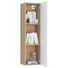 TV Cabinets 2 pcs White and Sonoma Oak 12"x11.8"x43.3" Engineered Wood