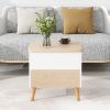 Modern Multi-functional Coffee Table Extendable with Storage & Lift Top in Oak