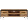 TV Cabinet with Drawers 47.2"x11.8"x15.7" Solid Mango Wood