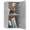 TV Cabinets 2 pcs Concrete Gray 12"x11.8"x23.6" Engineered Wood
