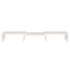 Monitor Stand White 23.6"x9.4"x4.1" Solid Wood Pine