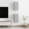TV Cabinets 2 pcs Concrete Gray 12"x11.8"x23.6" Engineered Wood