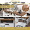 41.5 Inch Modern TV Stand with 2 Cabinets for TVs up to 48 Inch