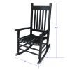 wooden porch rocker chair Black