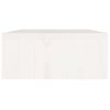 Monitor Stand White 23.6"x9.4"x4.1" Solid Wood Pine
