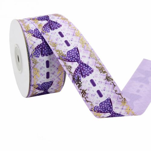 Duplex Printing Bronzing Ribbon Flower Series