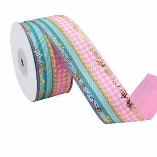 Duplex Printing Bronzing Ribbon Flower Series