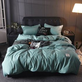 Japanese Solid-color Fusion Brushed Four-piece Set (Option: Mint-2.0m four piece set)