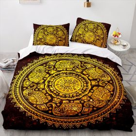 Elephant Series Three-piece Quilt Cover (Option: Style 3-180x210cm)