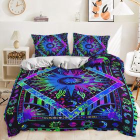 Quilt Cover Printed Suite Bedding (Option: DJL023-260x230)